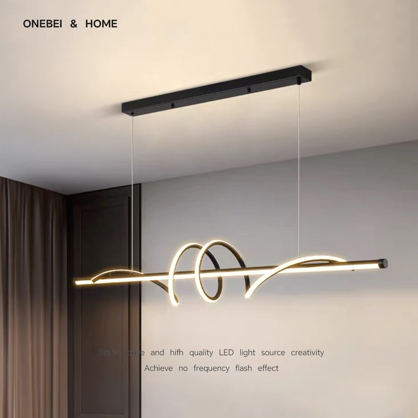 Modern LED Rotating Pendant La - Office Technician ulasan dan harga