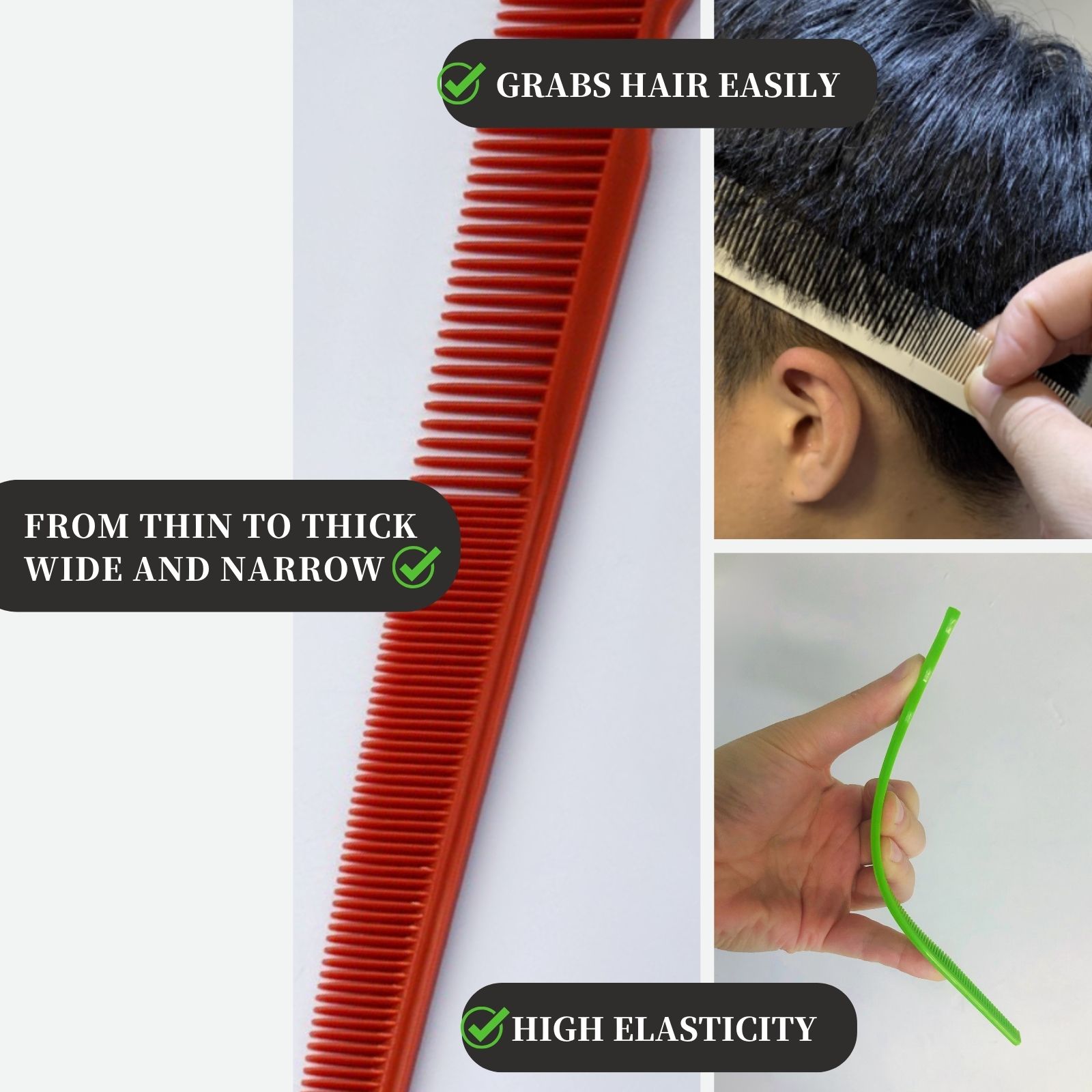 1/4/5PCS Barber Side Corners F - Binding Machine Comb ulasan dan harga