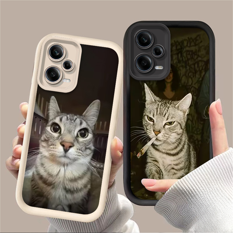 Trendy Cat Smoking Phone Case  - Receipt Printer Thermal ulasan dan harga